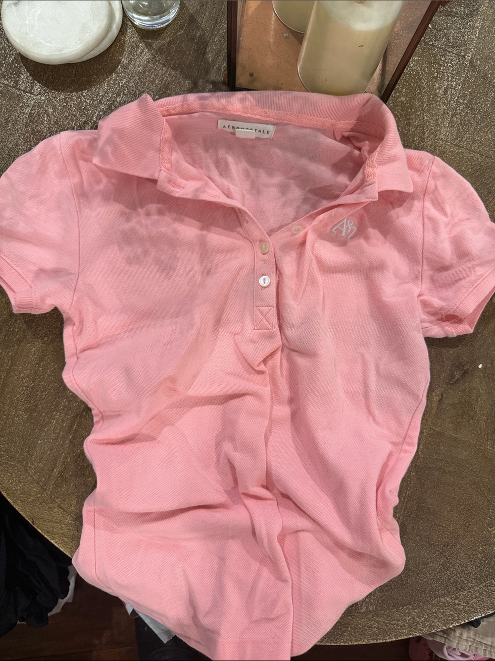 Aeropostale coral Polo Top